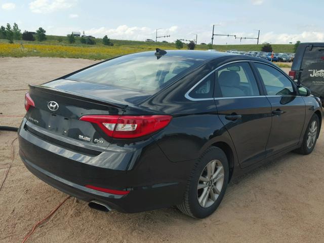 5NPE24AA7HH528082 - 2017 HYUNDAI SONATA ECO BLACK photo 4