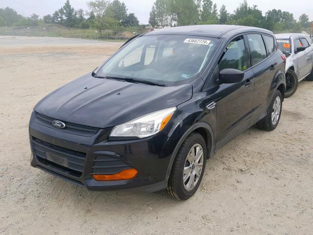 1FMCU0F70EUC17100 - 2014 FORD ESCAPE S BLACK photo 2