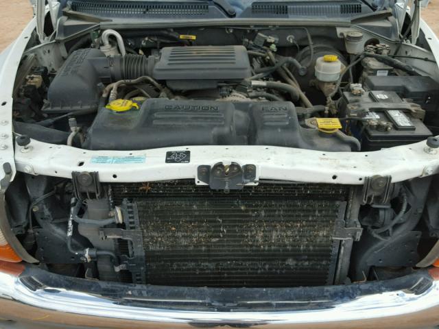 1B7GG22N6YS621757 - 2000 DODGE DAKOTA WHITE photo 7