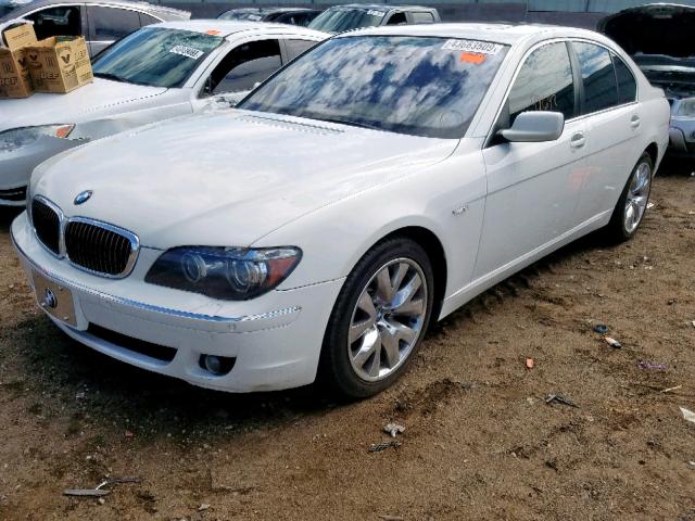 WBAHL83567DT07835 - 2007 BMW 750 I WHITE photo 2