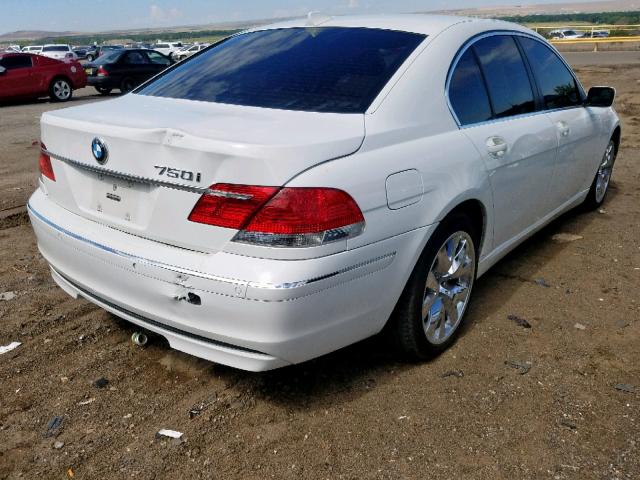 WBAHL83567DT07835 - 2007 BMW 750 I WHITE photo 4