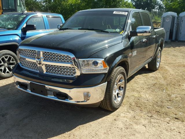 1C6RR7NT4HS722121 - 2017 RAM 1500 LARAM BLACK photo 2