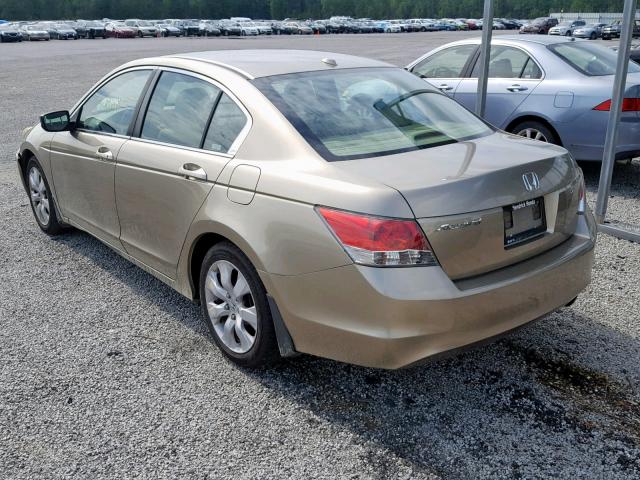 1HGCP26809A008061 - 2009 HONDA ACCORD EXL GOLD photo 3