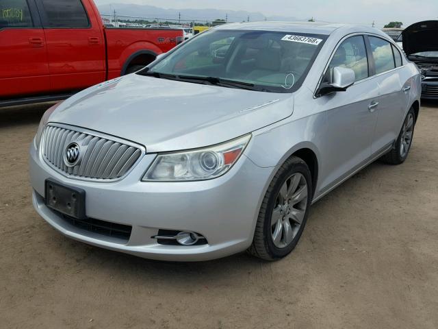 1G4GD5GG4AF168284 - 2010 BUICK LACROSSE C GRAY photo 2