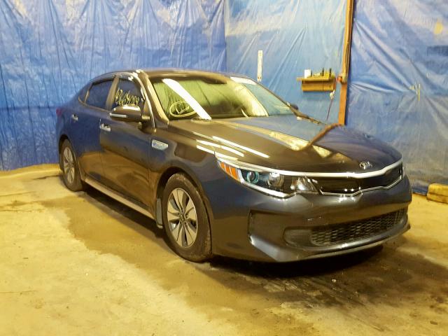 KNAGT4LE9H5014625 - 2017 KIA OPTIMA HYB CHARCOAL photo 1