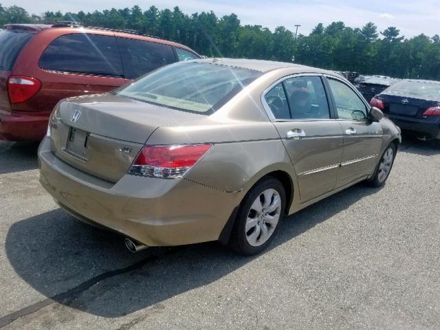 1HGCP36849A003919 - 2009 HONDA ACCORD EXL GOLD photo 4