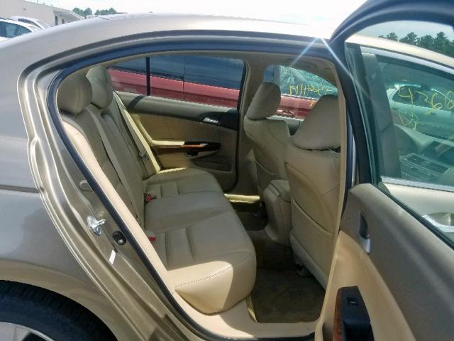 1HGCP36849A003919 - 2009 HONDA ACCORD EXL GOLD photo 6