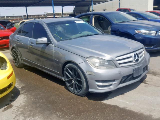 WDDGF4HB4CA630425 - 2012 MERCEDES-BENZ C 250 SILVER photo 1