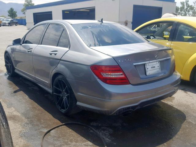 WDDGF4HB4CA630425 - 2012 MERCEDES-BENZ C 250 SILVER photo 3