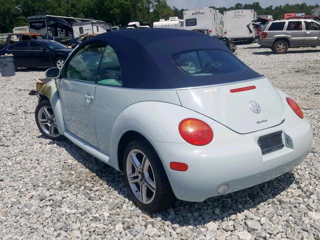 3VWCD31YX5M317678 - 2005 VOLKSWAGEN NEW BEETLE ლურჯი ფოტო 3