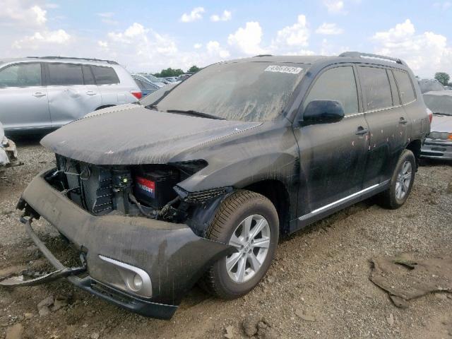 5TDBK3EH4DS253506 - 2013 TOYOTA HIGHLANDER BLACK photo 2