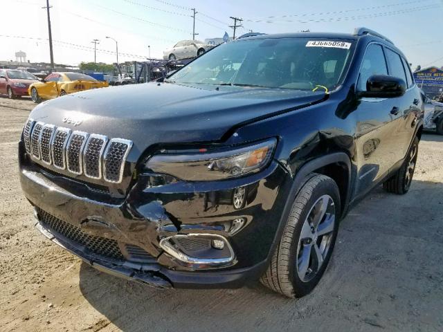 1C4PJLDB2KD111508 - 2019 JEEP CHEROKEE L BLACK photo 2