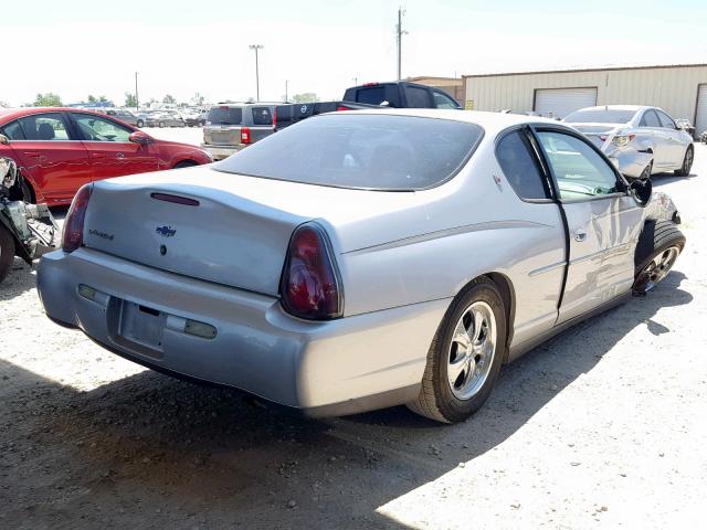 2G1WW12E929154070 - 2002 CHEVROLET MONTE CARL ვერცხლისფერი ფოტო 4