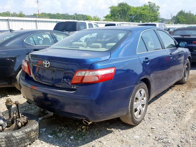 4T1BK46K17U049306 - 2007 TOYOTA CAMRY NEW BLUE photo 4