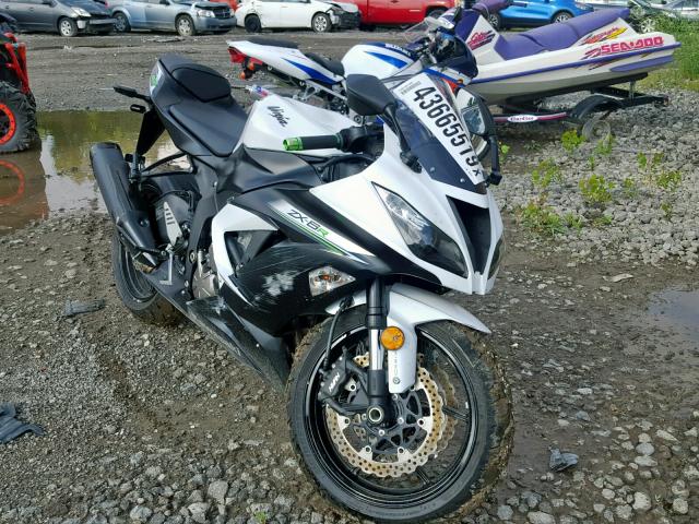 JKBZXJF10EA003173 - 2014 KAWASAKI ZX636 F WHITE photo 1