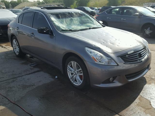 JN1CV6ARXDM757388 - 2013 INFINITI G37 GRAY photo 1