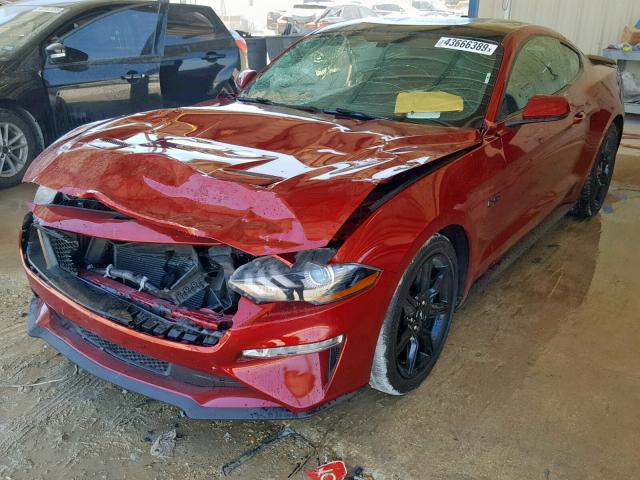 1FA6P8CF0J5172317 - 2018 FORD MUSTANG GT RED photo 2