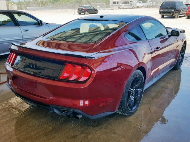 1FA6P8CF0J5172317 - 2018 FORD MUSTANG GT RED photo 4