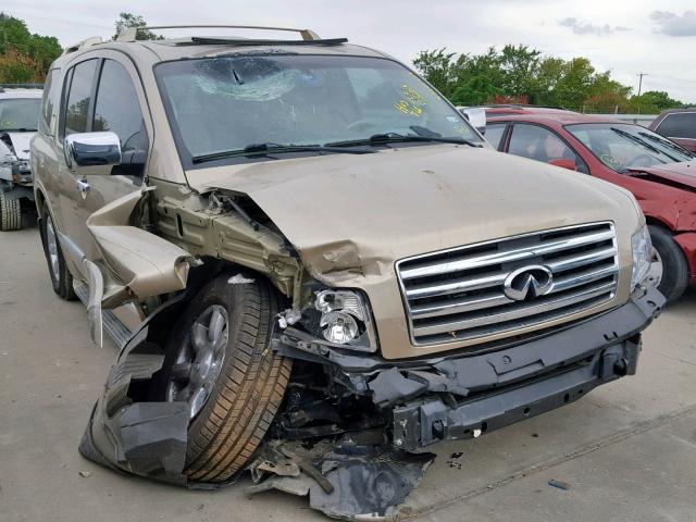 5N3AA08C56N804518 - 2006 INFINITI QX56 GOLD photo 1