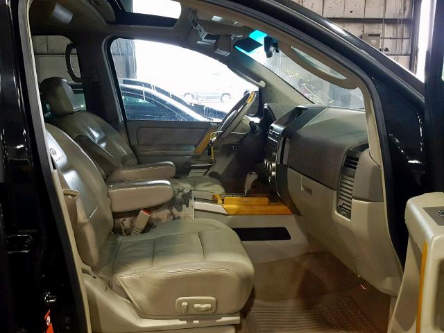 5N3AA08C24N805123 - 2004 INFINITI QX56 BLACK photo 5