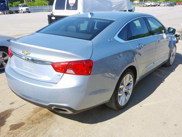 1G1145SL3EU159911 - 2014 CHEVROLET IMPALA LTZ BLUE photo 4