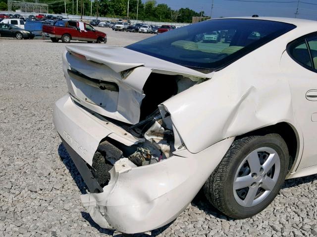 2G2WP552581110009 - 2008 PONTIAC GRAND PRIX WHITE photo 9