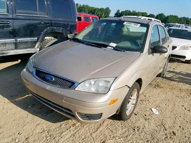 1FAFP34N97W258849 - 2007 FORD FOCUS ZX4 GOLD photo 2