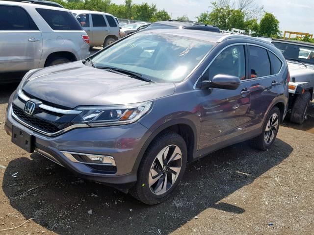 5J6RM4H98GL115180 - 2016 HONDA CR-V TOURI GRAY photo 2