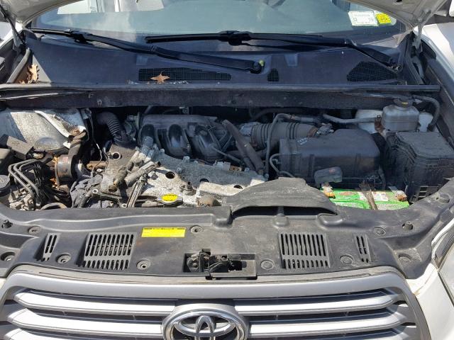 JTEES41A082106393 - 2008 TOYOTA HIGHLANDER WHITE photo 7