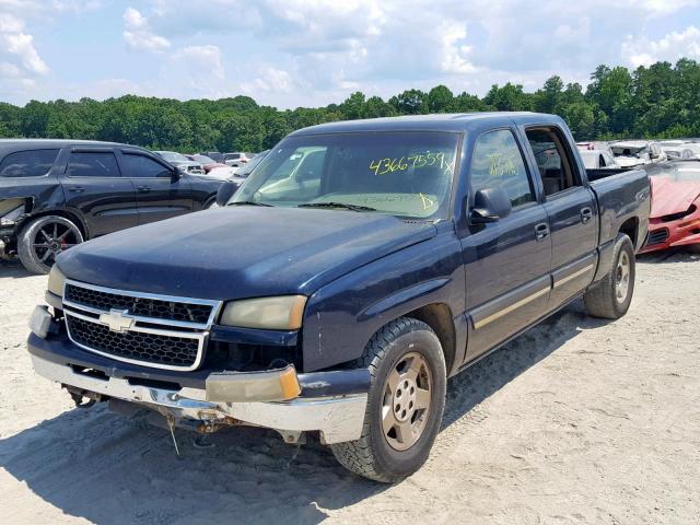 2GCEC13T361120896 - 2006 CHEVROLET SILVERADO BLUE photo 2