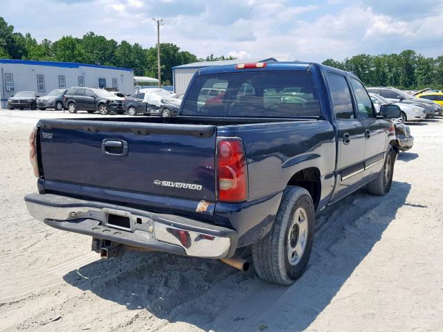 2GCEC13T361120896 - 2006 CHEVROLET SILVERADO BLUE photo 4