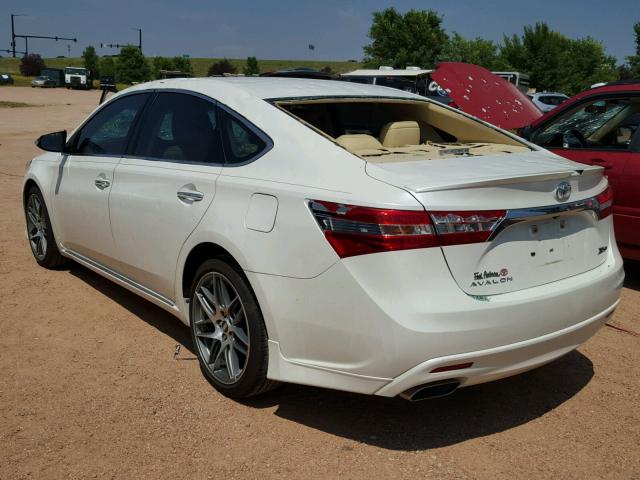 4T1BK1EB7EU081237 - 2014 TOYOTA AVALON BAS Blanc photo 3