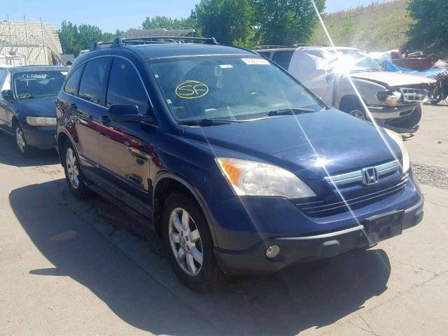 JHLRE48778C051073 - 2008 HONDA CR-V EXL BLUE photo 1