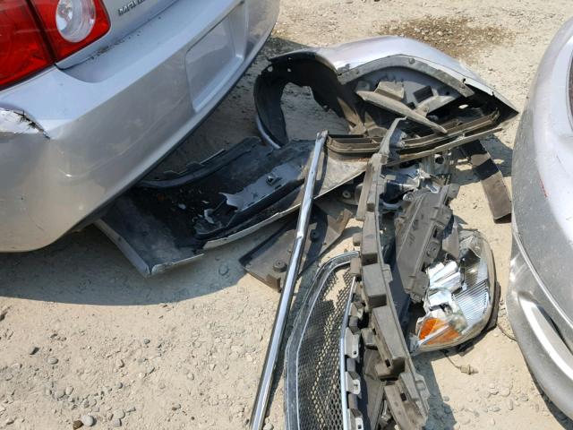 1G1ZA5E09CF370917 - 2012 CHEVROLET MALIBU LS ვერცხლისფერი ფოტო 9