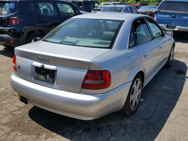 WAUDD68D2YA129277 - 2000 AUDI S4 2.7 QUA SILVER photo 4