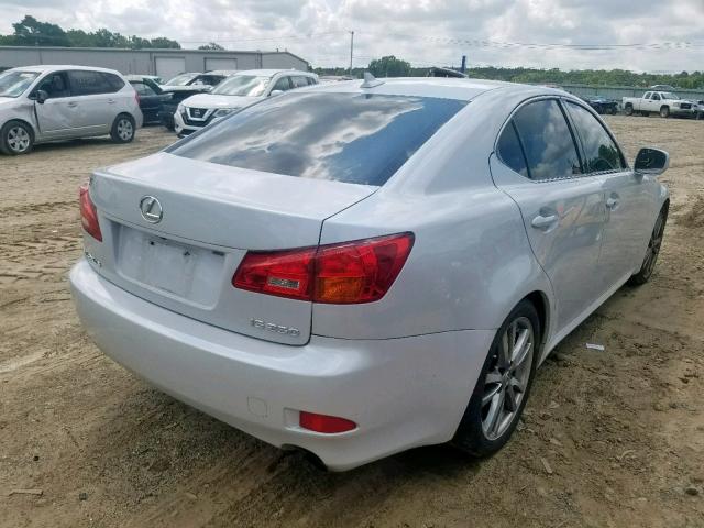 JTHBK262075038217 - 2007 LEXUS IS 250 WHITE photo 4