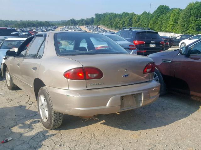 1G1JC524517231566 - 2001 CHEVROLET CAVALIER B GOLD photo 3