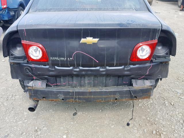 1G1ZC5EB1A4141359 - 2010 CHEVROLET MALIBU 1LT GRAY photo 9