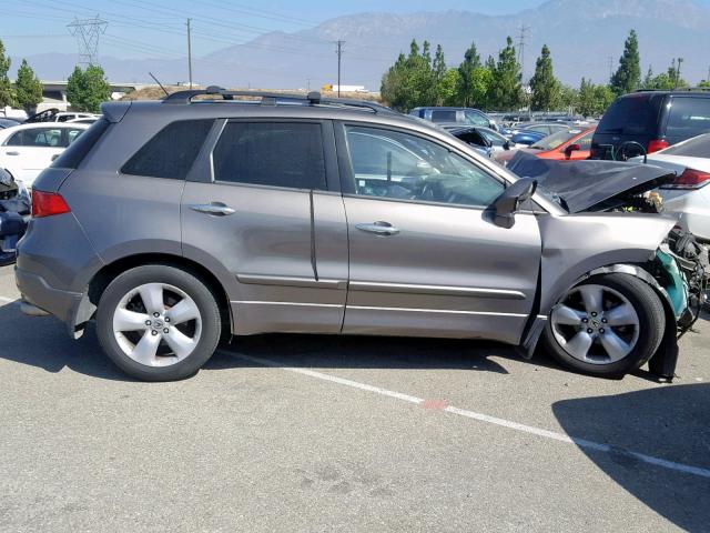 5J8TB18268A001342 - 2008 ACURA RDX GRAY photo 9