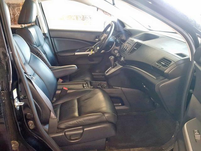 2HKRM4H71DH692301 - 2013 HONDA CR-V EXL GRAY photo 5