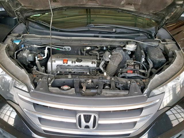 2HKRM4H71DH692301 - 2013 HONDA CR-V EXL GRAY photo 7