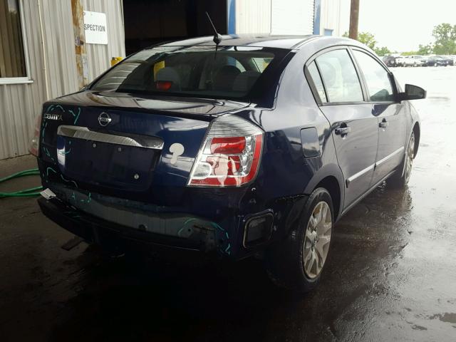 3N1AB6AP0AL707748 - 2010 NISSAN SENTRA 2.0 BLUE photo 4