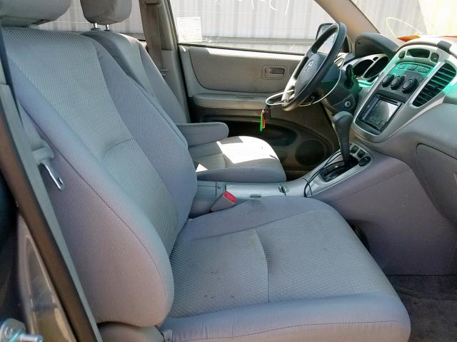 JTEDP21A350080624 - 2005 TOYOTA HIGHLANDER GRAY photo 5