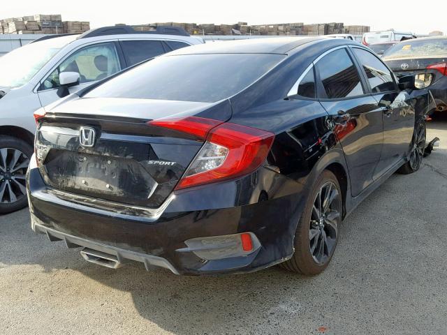 19XFC2F84KE210637 - 2019 HONDA CIVIC SPOR BLACK photo 4