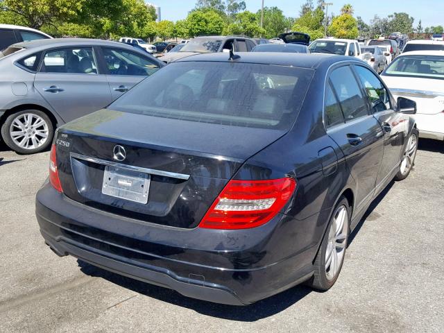 WDDGF4HB8CA615281 - 2012 MERCEDES-BENZ C 250 BLACK photo 4