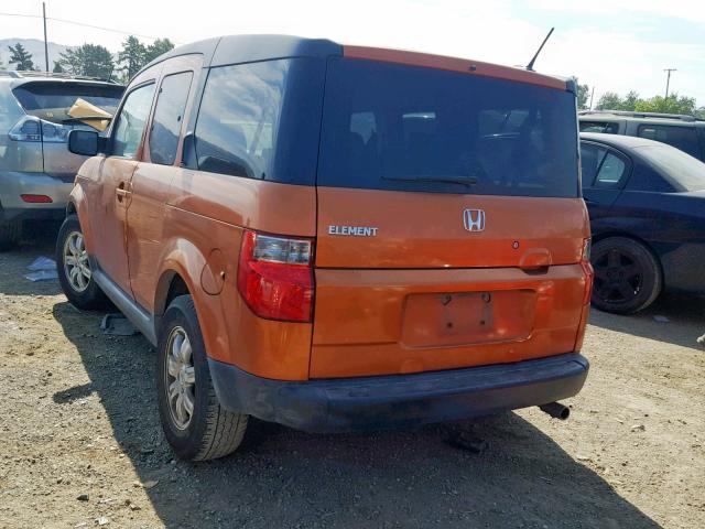 5J6YH18776L016376 - 2006 HONDA ELEMENT EX ORANGE photo 3