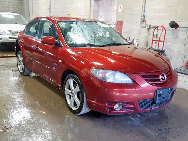 JM1BK323861493411 - 2006 MAZDA 3 S MAROON photo 1