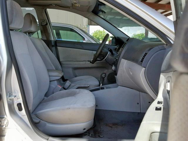 KNAFE221195634802 - 2009 KIA SPECTRA EX SILVER photo 5