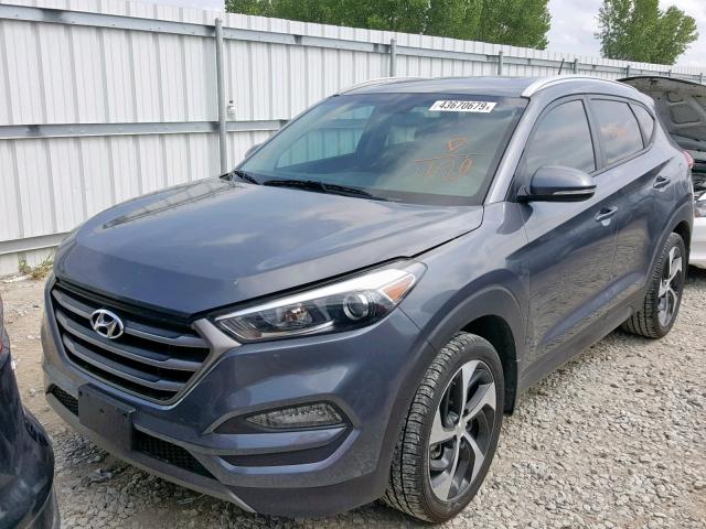 KM8J3CA23GU114120 - 2016 HYUNDAI TUCSON LIM GRAY photo 2