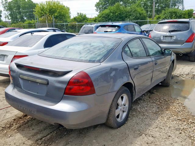 2G2WP552681155136 - 2008 PONTIAC GRAND PRIX GRAY photo 4